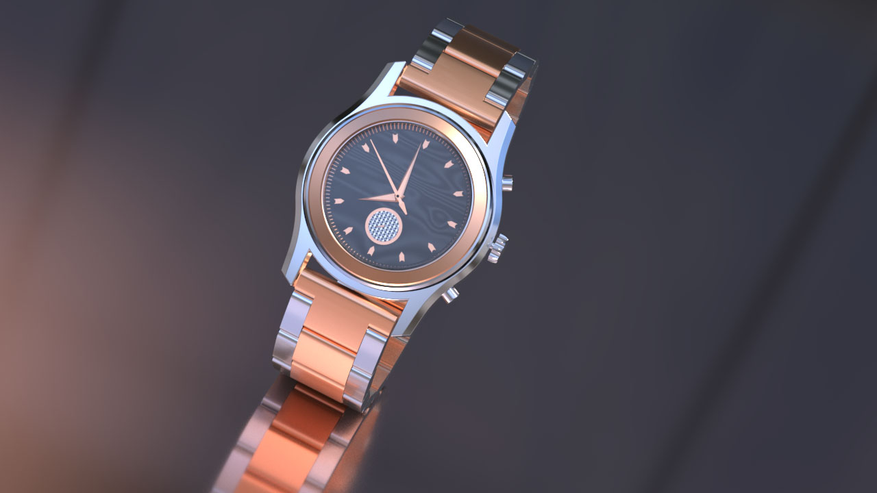Zegarek zajecia z grafiki 3d
